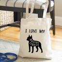  Personalized Dog Tote Bags - Choose from 22 Dog Breed Designs