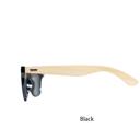 Black Lens Personalized Wood Sunglasses - Choose from 7 Lens Colors and 10 Engraving Designs - Stocking Stuffers