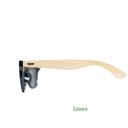 Green Lens Personalized Wood Sunglasses - Choose from 7 Lens Colors and 10 Engraving Designs - Stocking Stuffers