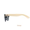 Orange Lens Personalized Wood Sunglasses - Choose from 7 Lens Colors and 10 Engraving Designs - Stocking Stuffers