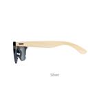 Silver Personalized Wood Sunglasses - Choose from 7 Lens Colors and 10 Engraving Designs - Stocking Stuffers