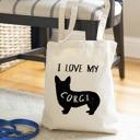  Personalized Dog Tote Bags - Choose from 22 Dog Breed Designs