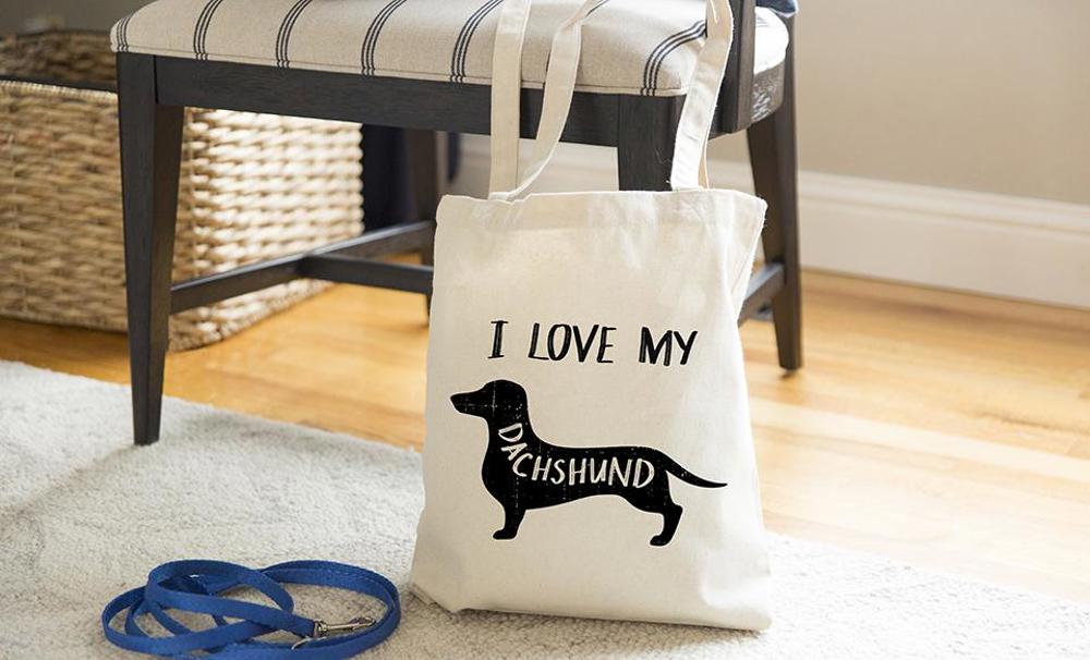 Personalized Dog Tote Bags - Choose from 22 Dog Breed Designs