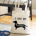  Personalized Dog Tote Bags - Choose from 22 Dog Breed Designs