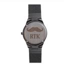  Personalized Dark Brown Wooden Wrist Watch - Choose from 6 Designs - Stocking Stuffers