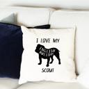  Personalized Dog Breed Throw Pillow Covers (NO Pillow Insert) - 18" x 18" - Choose from 22 Dog Breed Designs - New Year Gift for Pet Lovers