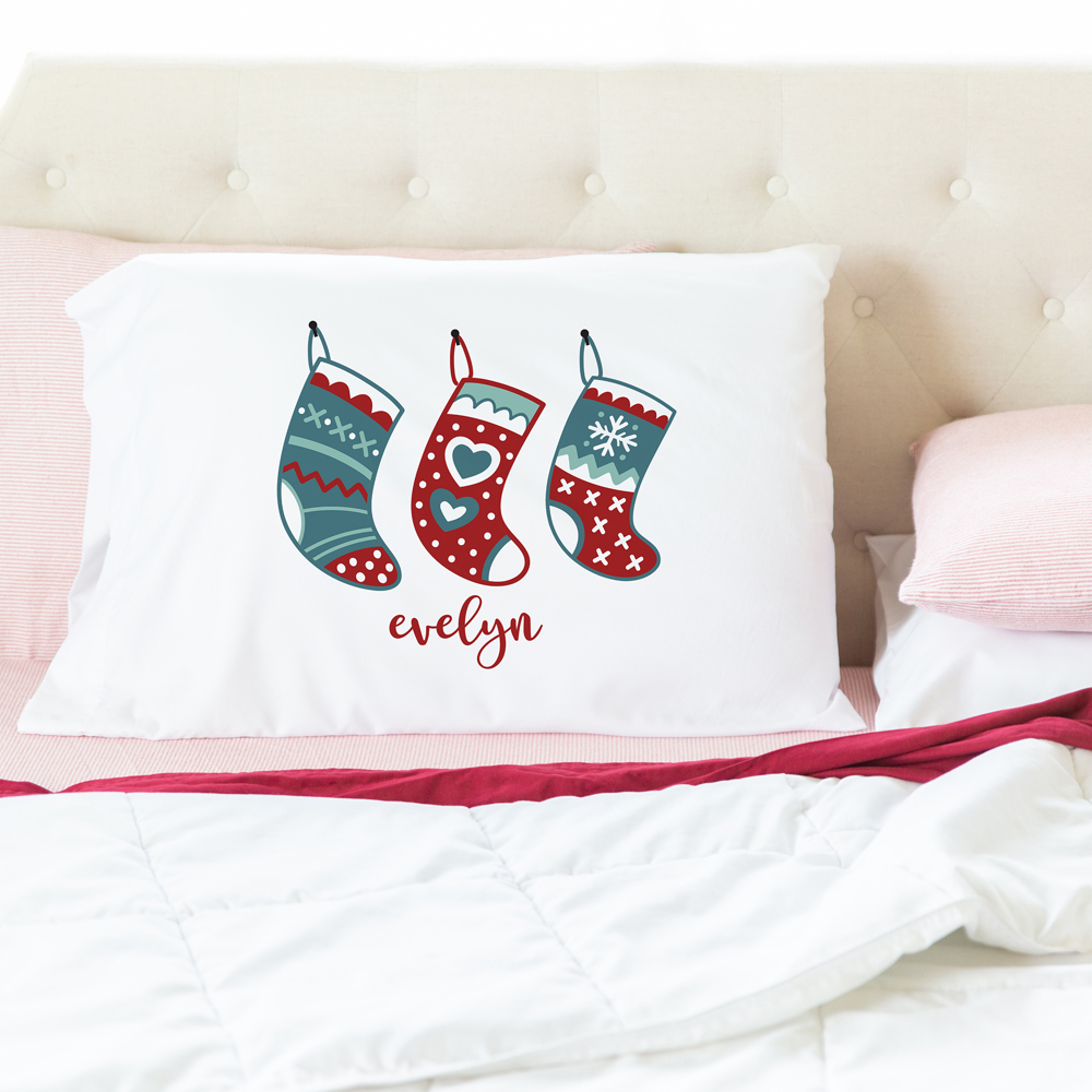 Personalized Kids' Christmas Pillowcases - Choose from 6 Designs