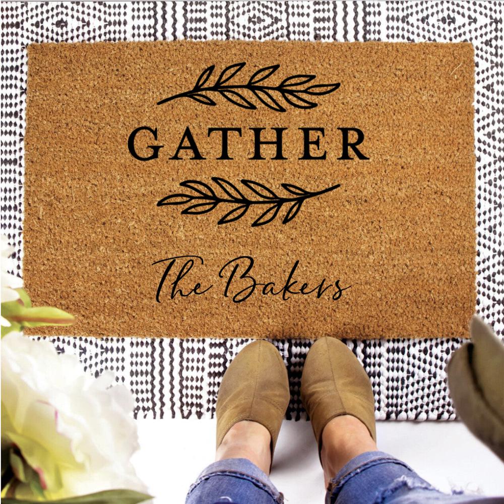 Personalized Fall Coir Doormats - Choose from 4 Sizes and 7 Designs