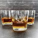  Personalized Square Cocktail Glasses - Single Glass Only - Choose from 17 Designs