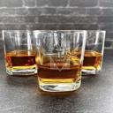  Personalized Square Cocktail Glasses - Single Glass Only - Choose from 17 Designs