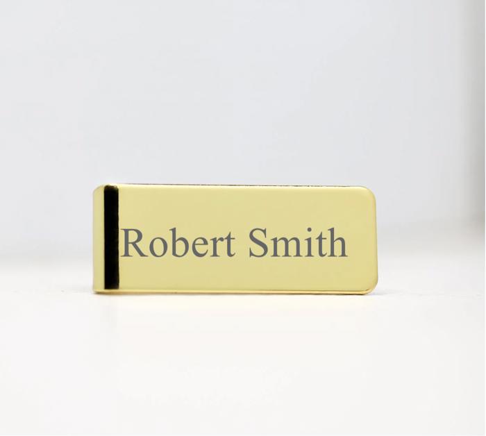 Personalized Metal Money Clip - Choose from 3 Colors and 4 Font Styles - Stocking Stuffers for Men