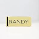  Personalized Metal Money Clip - Choose from 3 Colors and 4 Font Styles - Stocking Stuffers for Men