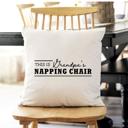  Personalized Sitting Chair Throw Pillow Covers (NO Insert Included) - 18" x 18" - Choose from 6 Designs - New Year Gift for Family Members and Pets