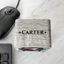  Personalized Gray Bluetooth Speaker - UV Printed (Black Text) - Unique Wedding Party Favor