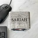  Personalized Gray Bluetooth Speaker - UV Printed (Black Text) - Unique Wedding Party Favor