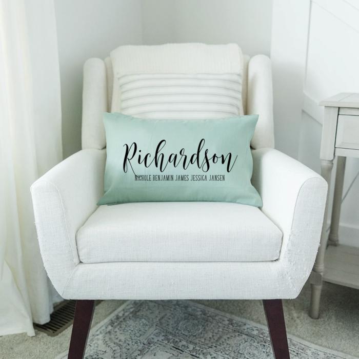 Personalized Family Names Colored Lumbar Throw Pillow Covers (NO Insert Included) - Choose from 3 Colors and 8 Designs - Housewarming Gift - Gift for Couples, Parents, Grandparents