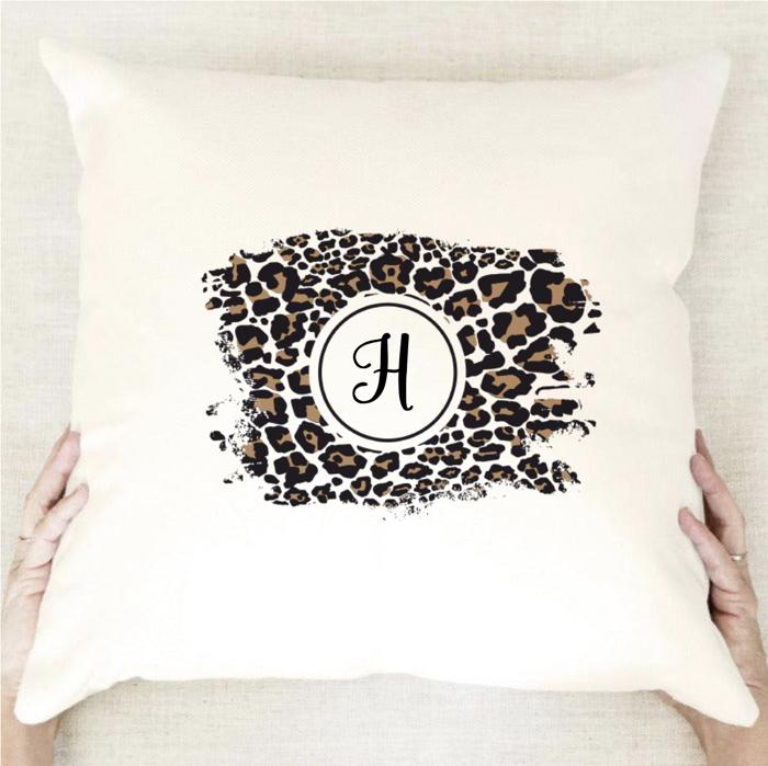 Personalized Animal Print Throw Pillow Covers (NO Insert Included) - 18" x 18" - Choose from 11 Designs - New Year Gift for Women