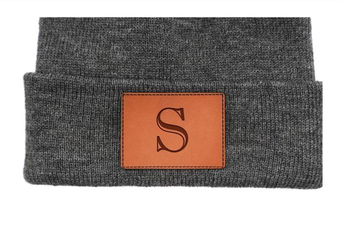 Personalized Small Knit Beanies for Kids - Choose from 7 Colors and 15 Patch Text Designs