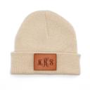  Personalized Small Knit Beanies for Kids - Choose from 7 Colors and 15 Patch Text Designs