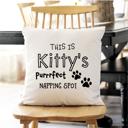  Personalized Sitting Chair Throw Pillow Covers (NO Insert Included) - 18" x 18" - Choose from 6 Designs - New Year Gift for Family Members and Pets