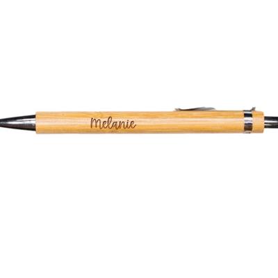 Personalized Light Brown Pen - Choose from 15 Designs - Stocking Stuffers for Men and Women