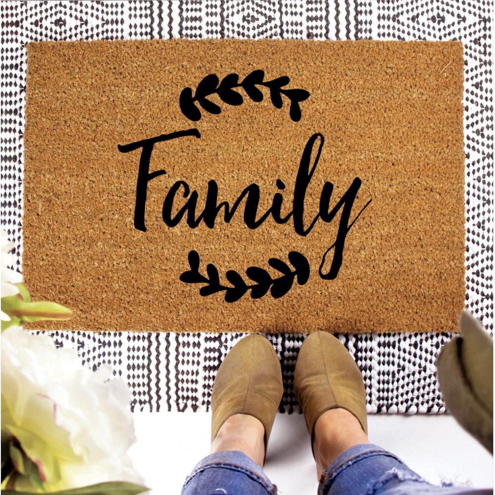 Decorative Minimalist Fall Coir Doormat (Non-Personalized) - Choose from 4 Sizes and 3 Designs