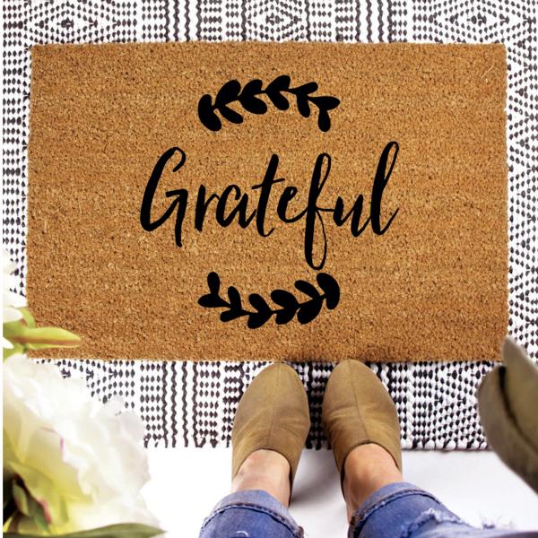 Decorative Minimalist Fall Coir Doormat (Non-Personalized) - Choose from 4 Sizes and 3 Designs