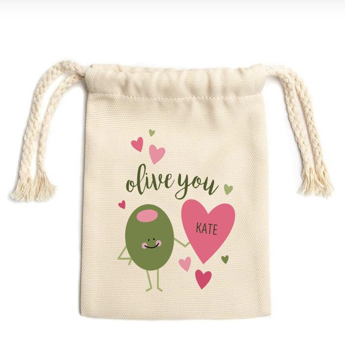 Personalized Love Themed Small Gift Bags - Valentines Day Gift - Choose from 9 Designs