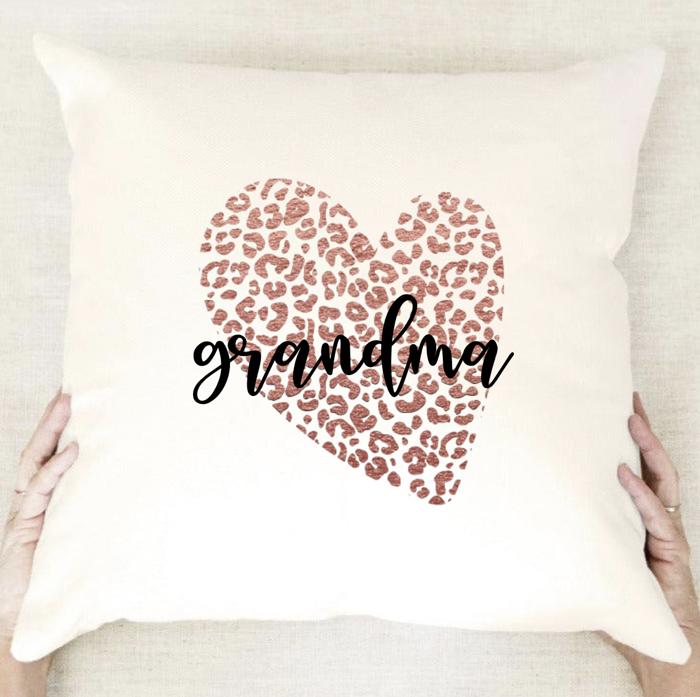 Personalized Animal Print Throw Pillow Covers (NO Insert Included) - 18" x 18" - Choose from 11 Designs - New Year Gift for Women