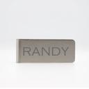  Personalized Metal Money Clip - Choose from 3 Colors and 4 Font Styles - Stocking Stuffers for Men