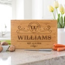  Personalized Cutting Board | Modern Collection Design | Laser Engraved | 11" x 17" Bamboo