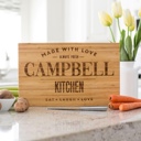  Personalized Cutting Board | Modern Collection Design | Laser Engraved | 11" x 17" Bamboo