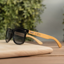  Personalized Wood Sunglasses - Choose from 7 Lens Colors and 10 Engraving Designs - Stocking Stuffers