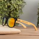  Personalized Wood Sunglasses - Choose from 7 Lens Colors and 10 Engraving Designs - Stocking Stuffers