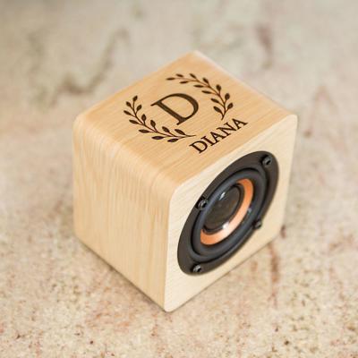 Personalized Wood Bluetooth Speakers - Choose from 5 Colors and 16 Designs - Gift for Men and Women