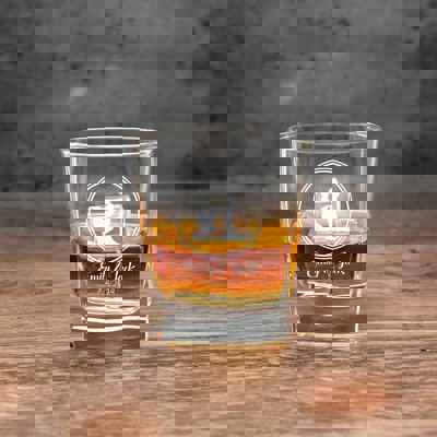 Personalized Wedding Square Rocks Glass - One Glass Only - Choose from 9 Designs