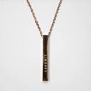  Personalized Vertical Bar Necklaces - Stocking Stuffers for Women