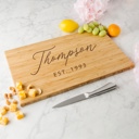  Personalized Cutting Board | Modern Collection Design | Laser Engraved | 11" x 17" Bamboo