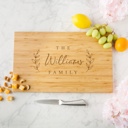  Personalized Cutting Board | Modern Collection Design | Laser Engraved | 11" x 17" Bamboo