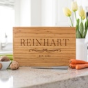  Personalized Cutting Board | Modern Collection Design | Laser Engraved | 11" x 17" Bamboo