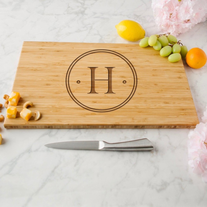Personalized Cutting Board | Modern Collection Design | Laser Engraved | 11" x 17" Bamboo