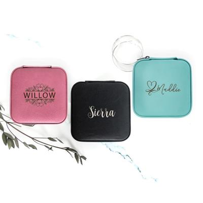 Personalized Jewelry Box (Jewelry Not Included) - Choose from 6 Colors and 27 Designs - Stocking Stuffers for Women