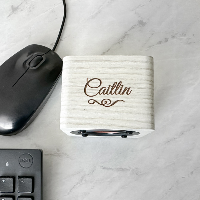 Personalized Wood Bluetooth Speakers - Choose from 5 Colors and 16 Designs - Gift for Men and Women