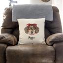  Personalized Watercolor Dog Throw Pillow Covers (NO Insert Included) - 18" x 18" - Choose from 20 Designs - New Year Gift for Dog Lovers