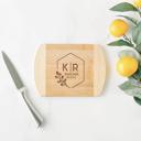  Personalized 6x8 Bamboo Cutting Board with Rounded Edge - Choose from 18 Designs - Cute Wedding Gift for Couples or Parents