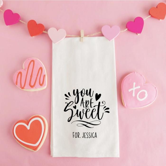 Personalized Valentine's Day Small Gift Bags - Calligraphy Designs - Choose from 12 Designs