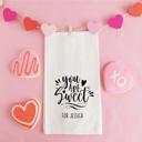  Personalized Valentine's Day Small Gift Bags - Calligraphy Designs - Choose from 12 Designs