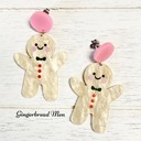 Gingerbread Men Christmas Holiday Fun Earrings | 12 Choices