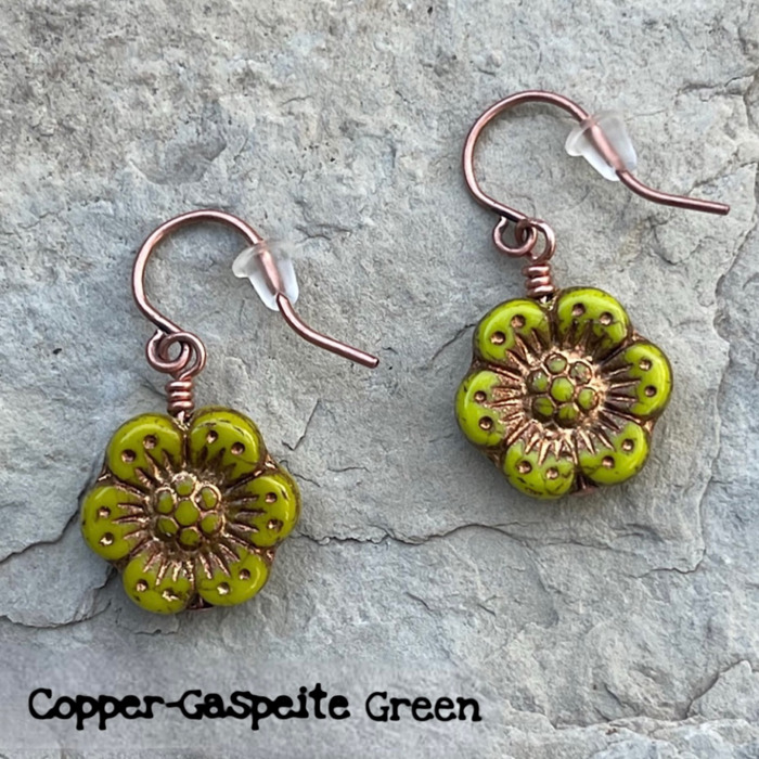 Lightweight Floral Earrings For All Ages | Czech Glass 