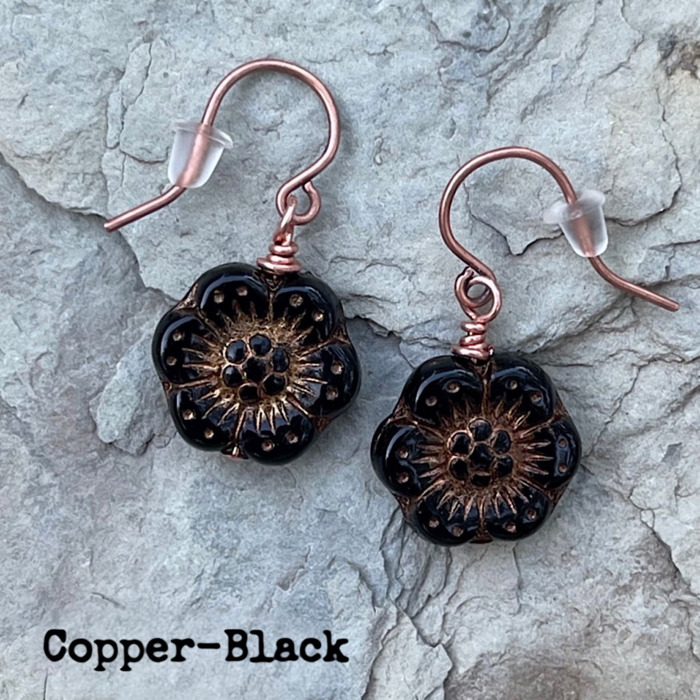 Lightweight Floral Earrings For All Ages | Czech Glass 